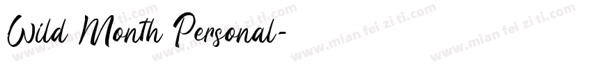 Wild Month Personal字体转换